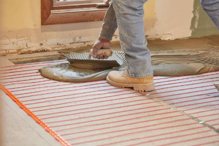 گرم نشدن سیستم گرمایش از کف, علت گرم نشدن قسمتی از گرمایش از کف