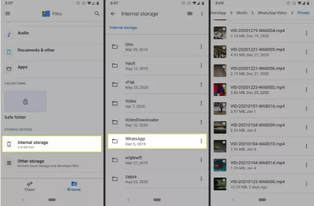 دانلود ویدیو واتساپ, دانلود ویدیو واتساپ در اندروید