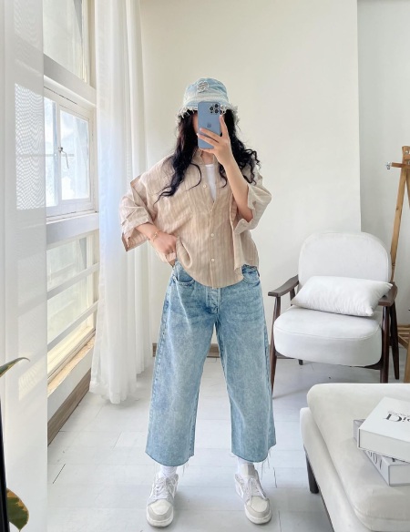 ست کردن شلوار واید لگ