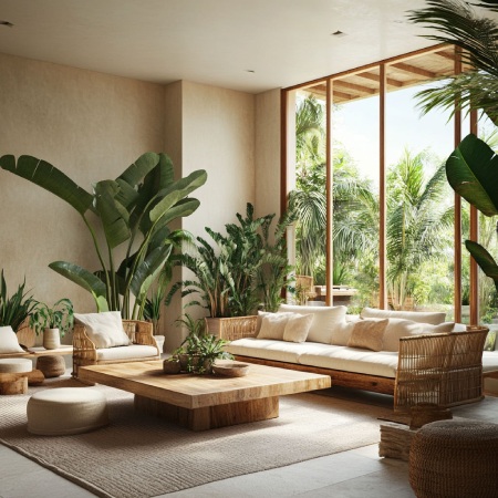 نمونه هایی از طراحی بیوفیلیک داخلی