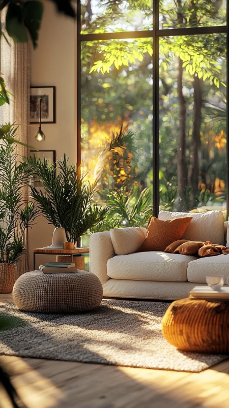 جدیدترین طراحی بیوفیلیک داخلی