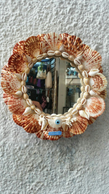 تزیین آینه با صدف,ایده تزیین آینه با صدف