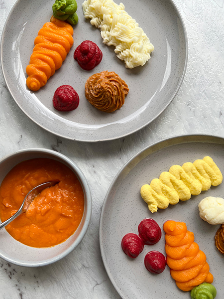 رژیم غذایی پس از بای‌پس معده, رژیم غذایی پوره‌شده باریاتریک