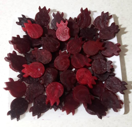 تزیینات شب یلدا,تزیین لبو برای شب یلدا