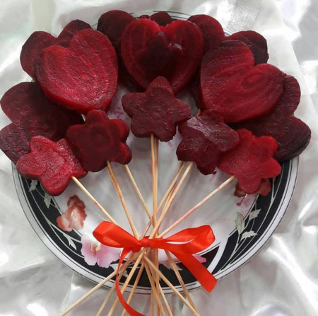 تزیین خوراکی های شب یلدا,لبو شب یلدا