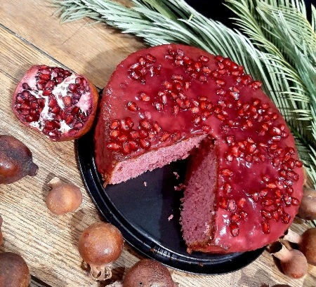 درست کردن کیک انار