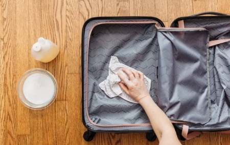 رفع لک چمدان, از بین بردن خراش چمدان