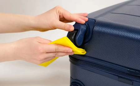 رفع لک چمدان, از بین بردن خراش چمدان