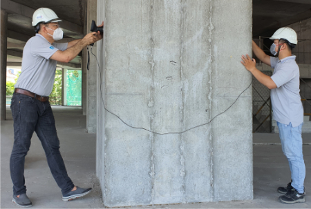 تست التراسونیک بتن, آزمایش التراسونیک بتن