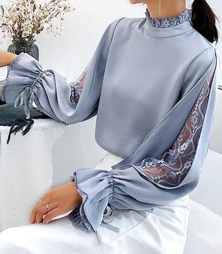 نمونه هایی از مدل شومیز زنانه یقه 3 سانت