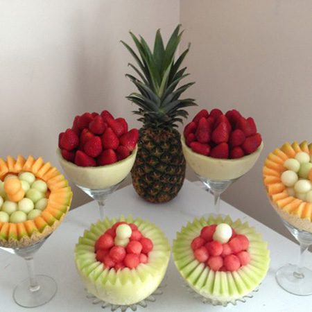 میوه آرایی با سیب,تزیین میوه آرایی,آموزش میوه آرایی با تصویر