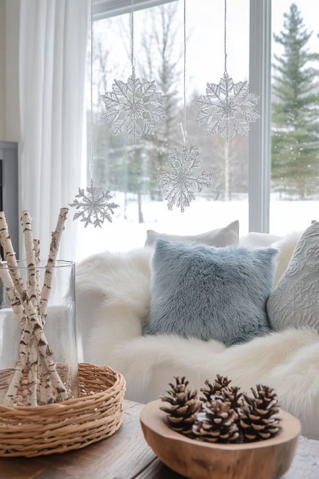 ترکیب رنگ پاستلی در دکوراسیون زمستانی