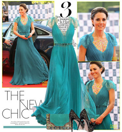 ست لباس شب کیت میدلتون,لباس شب Kate Middleton
